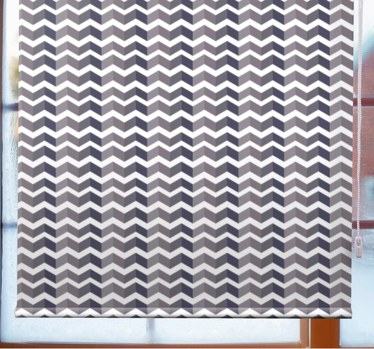 Pattern roller blind chevron design trend - TenStickers