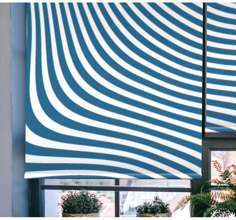 Pattern roller blind fluid stripe design - TenStickers