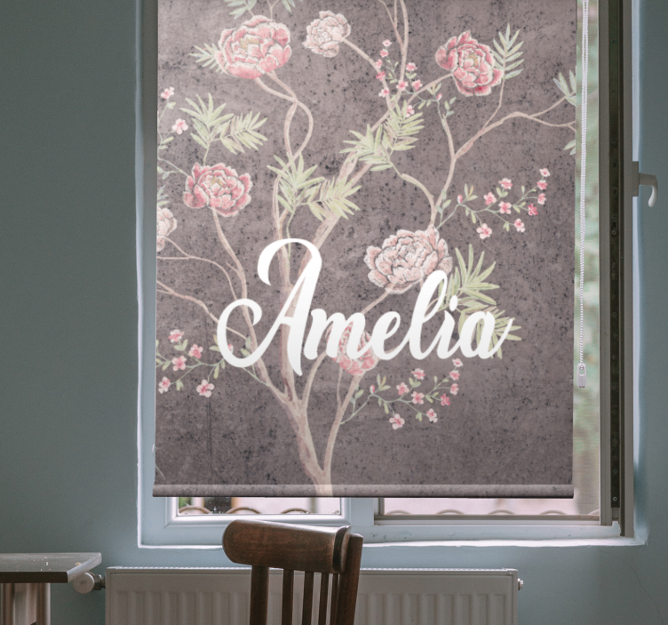 Personalized Floral Elegance blind flowers and plants - TenStickers