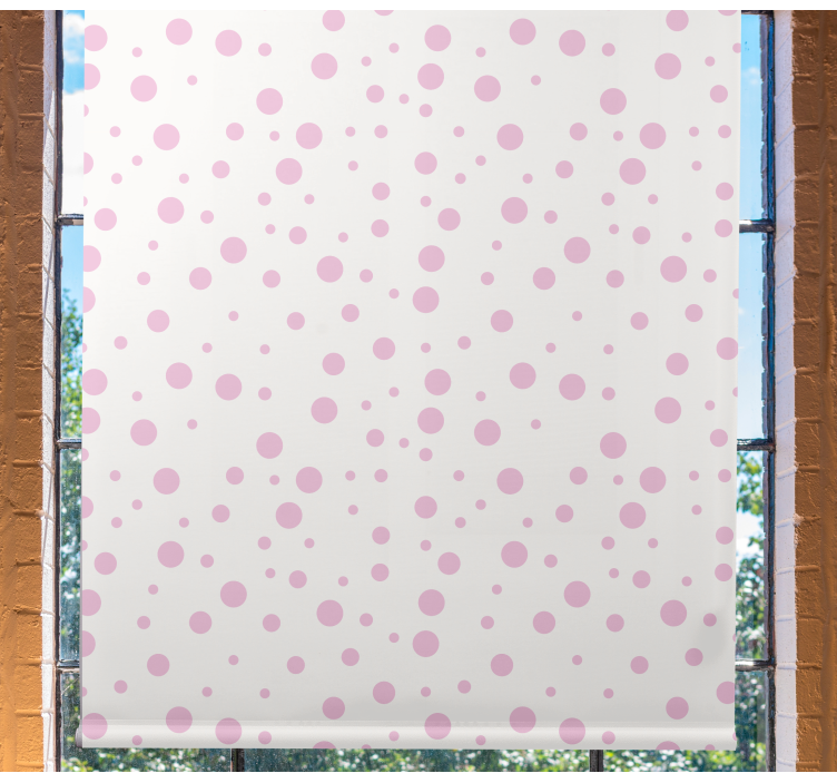 Pink dotted patterns blind teens - TenStickers