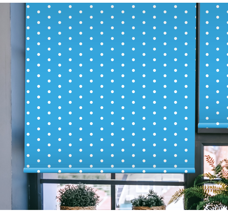 Polka Dot Theme blind blue - TenStickers