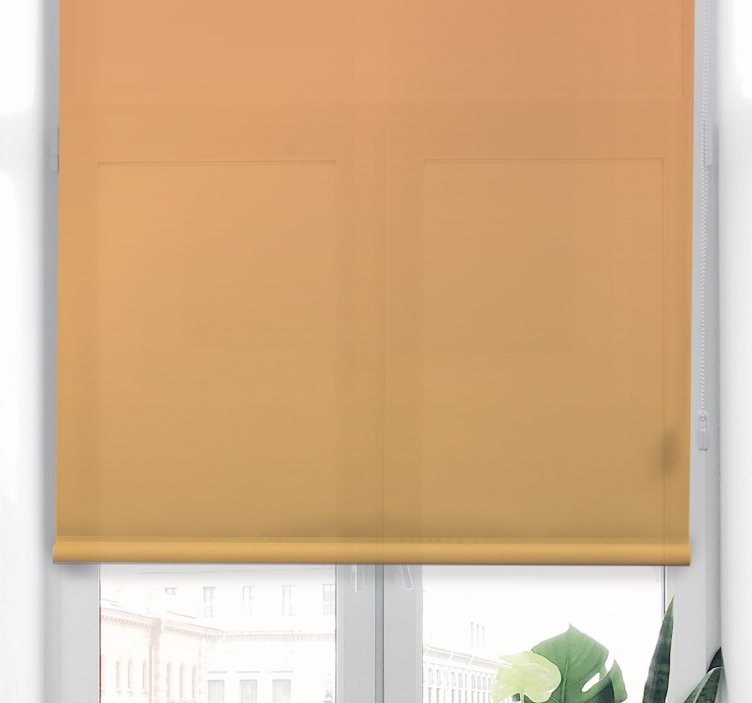 shades of orange colors Master bedroom blind - TenStickers