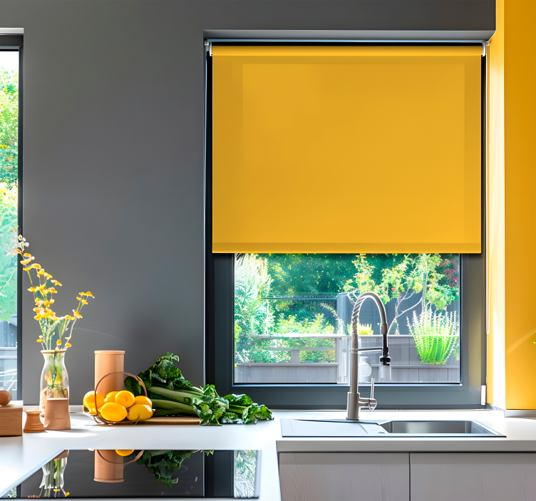 Sunflower shades Yellow blind - TenStickers