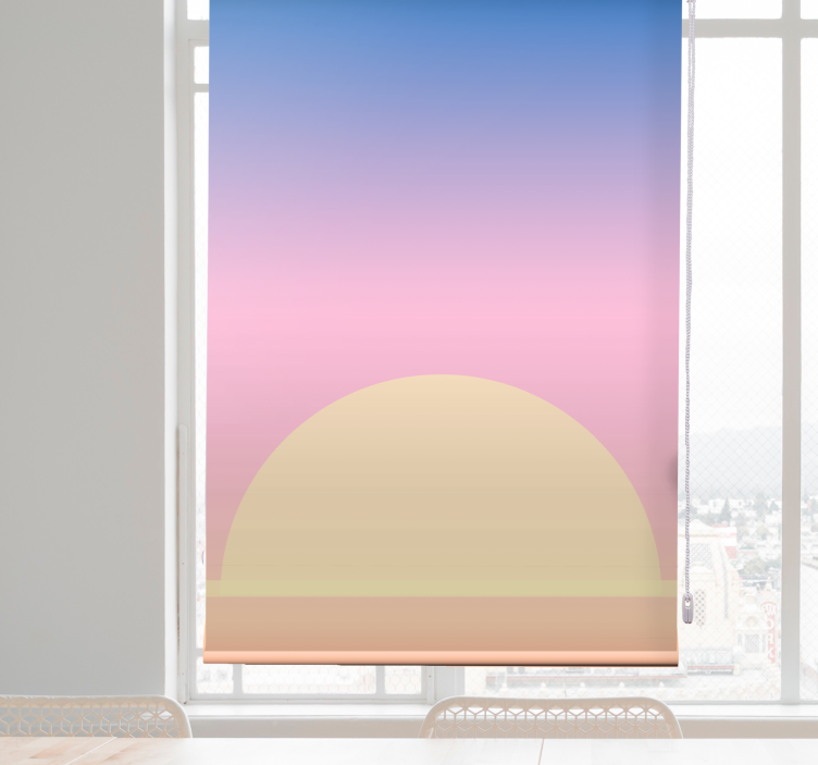 Sunset Horizon Design art deco blind - TenStickers