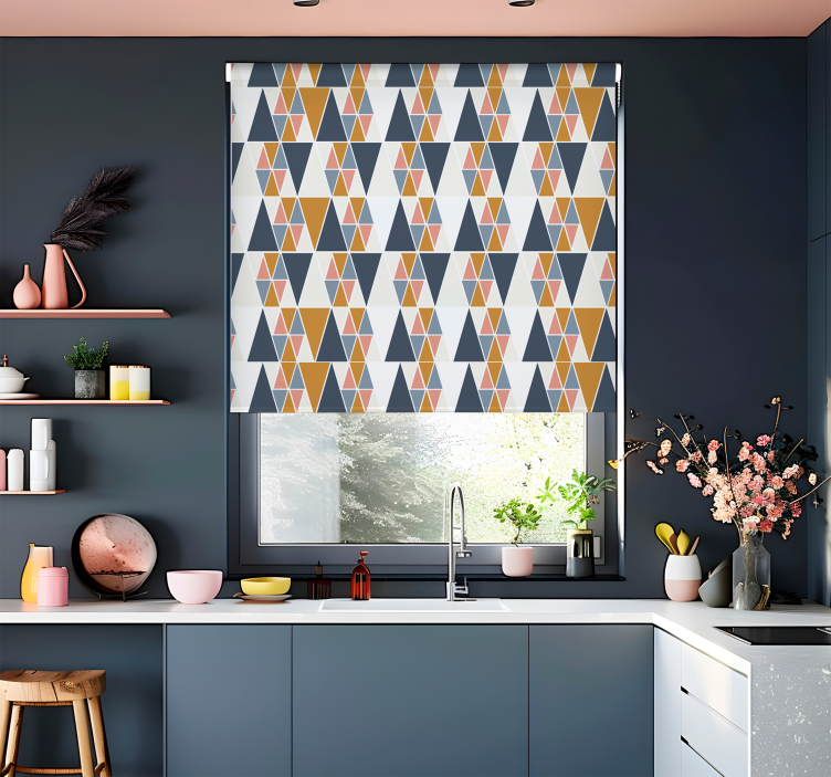 Triangle pattern Nordic blind - TenStickers