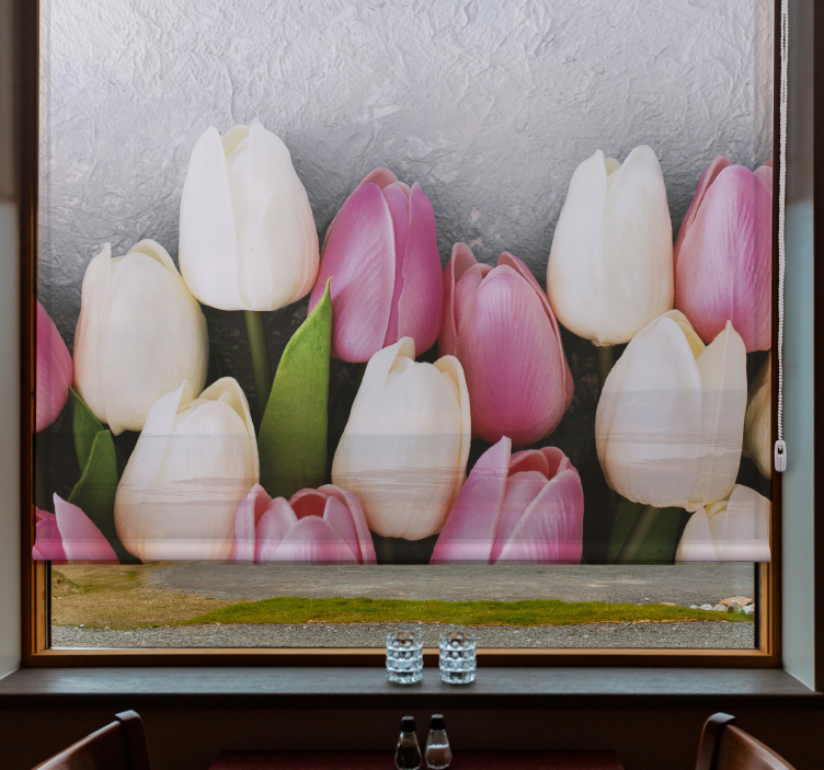 Tulip Blossom Arrangement blind flowers and plants - TenStickers
