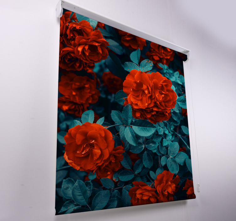 Vibrant Blooming Roses blind flowers and plants - TenStickers