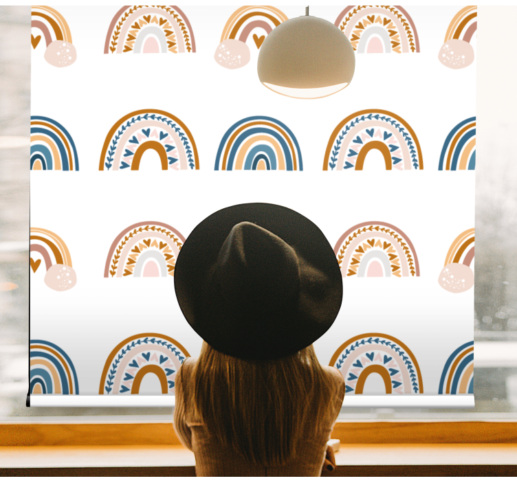 Nordic rainbow motifs blind children - TenStickers