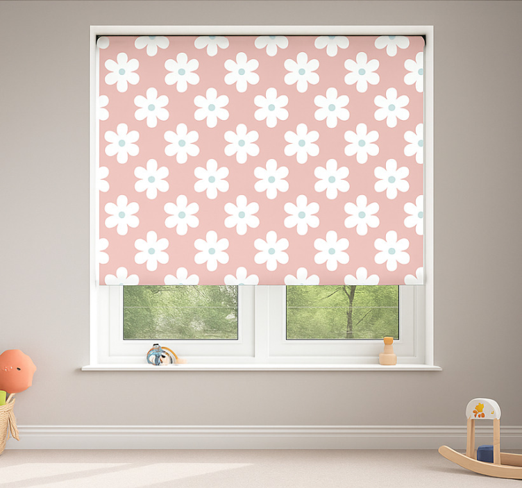 White daisies pattern blind children - TenStickers