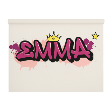 Pink custom graffiti blind children - TenStickers