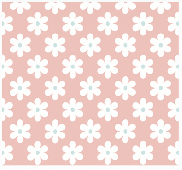White daisies pattern blind children - TenStickers