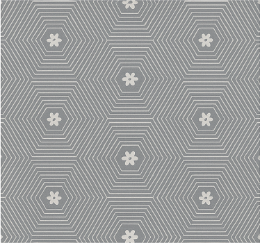 Gray Hexagon Geometric blind teens - TenStickers