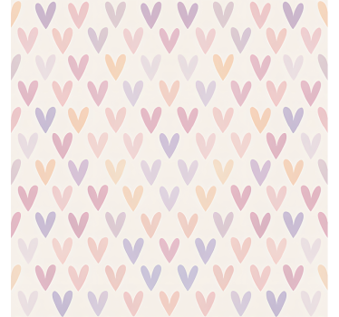 Pastel Heart Pattern blind teens - TenStickers