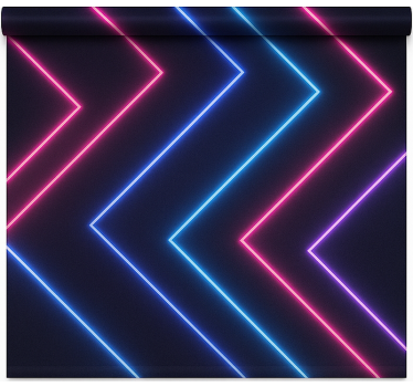 Blind teens neon lights peeking through blinds - TenStickers