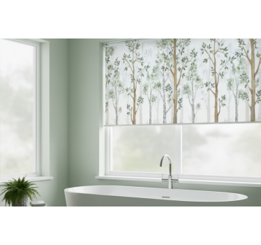 Tree blind minimalist botanical design - TenStickers
