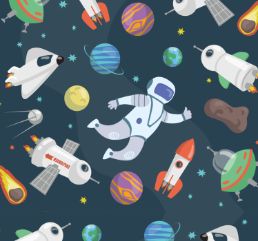 Blind children space adventure - TenStickers