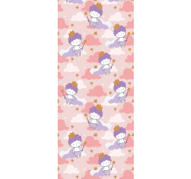 Blind children 80's magical little prince with crown - TenStickers