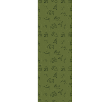 Blind children camping gear in green mountains - TenStickers