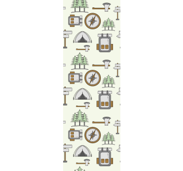 Camping bag bowl headchet compass for blind children - TenStickers