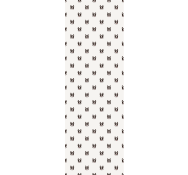 Blind children french bulldog cartoon design - TenStickers