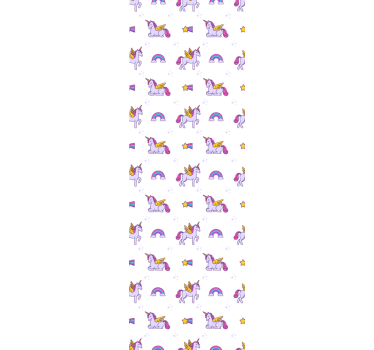 Blind children pink pastel unicorns with wings - TenStickers