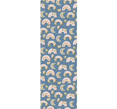 Blind children spring rainbow and flower pattern - TenStickers
