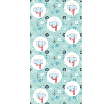 Blind children winter elephant king - TenStickers