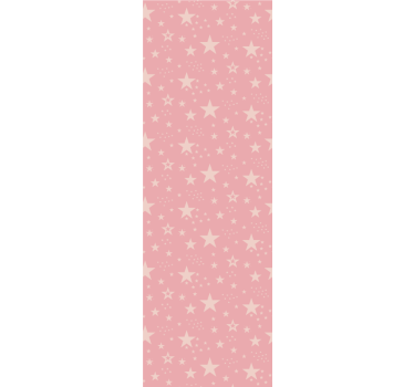 Blind children light pink stars on dark pink - TenStickers