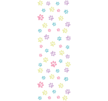 Blind children love fantastic colorful dog paws - TenStickers