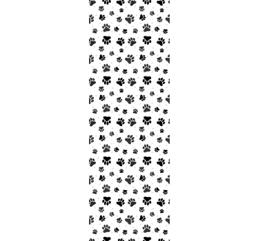 Blind children pet paw print animal backdrop - TenStickers
