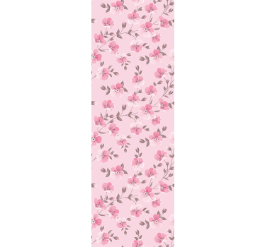 Blind children cute pink flowers - TenStickers