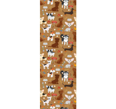 Blind children different cute dogs pattern - TenStickers