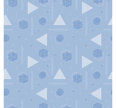 Blind teens geometric blue accessories - TenStickers