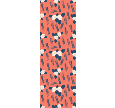 Blind teens orange rose flower pattern design - TenStickers