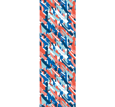 Blind teens in red blue and white brush strokes - TenStickers