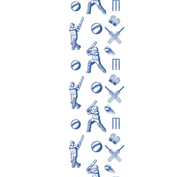 Blind teens playing cricket - TenStickers