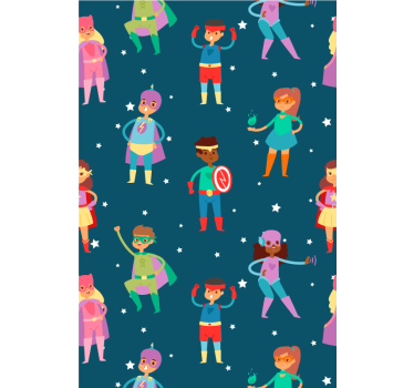 Superhero Pattern blind superhero - TenStickers