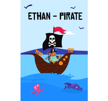 Pirate Adventure Seascape customised roller blind - TenStickers