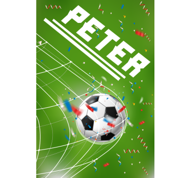 Scoring goal Personalized blind - TenStickers