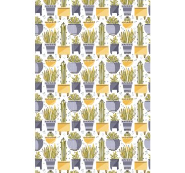 In pots Cactus roller blind - TenStickers