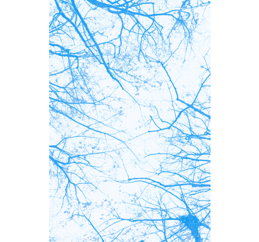 Blue Tree Branches tree blind - TenStickers