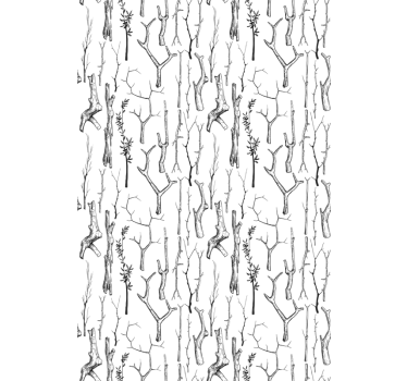 Gray trunks Tree roller blind - TenStickers