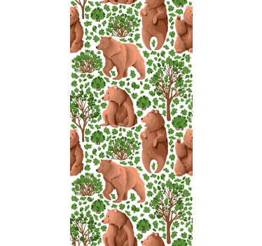 With fauna Tree animal blind - TenStickers