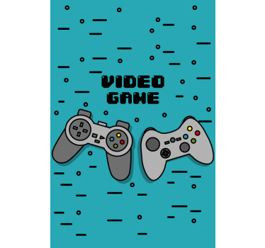 Two retro controllers Geek blind - TenStickers