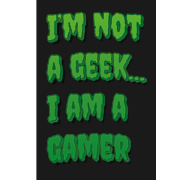I am a gamer monster style Geek blind - TenStickers