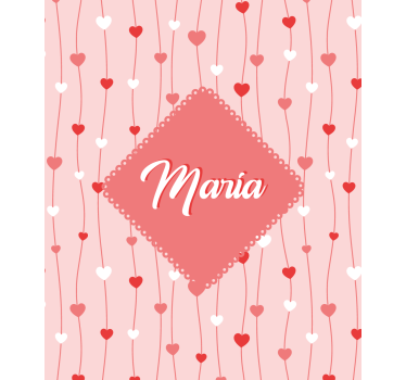 Love blind personalized heart designs - TenStickers