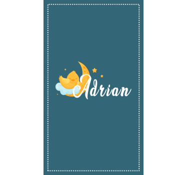 Moonlit chick with name blind children - TenStickers