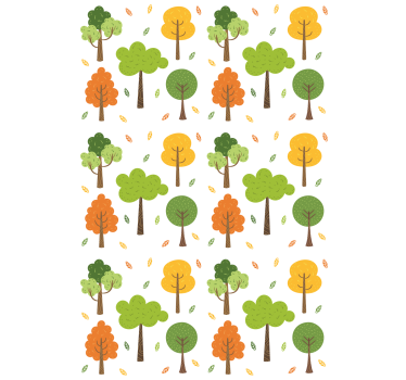 Colorful Pattern tree blind - TenStickers