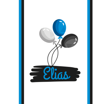 Custom Balloons Design customised roller blind - TenStickers
