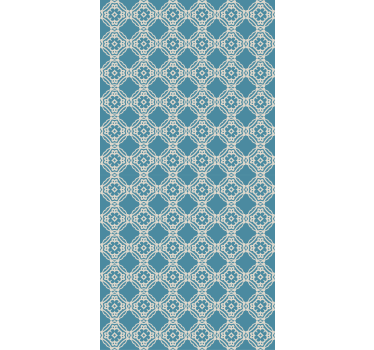 Antique vintage blue and white pattern Living room roller blind - TenStickers